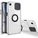 For iPhone XR Sliding Camera Cover Design TPU Phone Case(Black)
