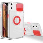 For iPhone X / XS Sliding Camera Cover Design TPU Phone Case(Red)