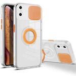 For iPhone XS Max Sliding Camera Cover Design TPU Phone Case(Orange)