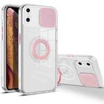 For iPhone XS Max Sliding Camera Cover Design TPU Phone Case(Pink)