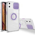 For iPhone XS Max Sliding Camera Cover Design TPU Phone Case(Purple)