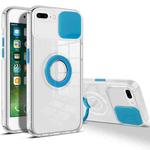 For iPhone SE 2022 / SE 2020 / 8 / 7 Sliding Camera Cover Design TPU Phone Case(Sky Blue)