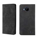 For Nokia C20 Plus Skin Feel Magnetic Horizontal Flip Leather Phone Case(Black)