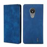 For Nokia C21 Skin Feel Magnetic Horizontal Flip Leather Phone Case(Blue)