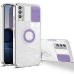 For vivo Y20 / Y20s / Y20i / Y12s Sliding Camera Cover Design TPU Phone Case(Purple)