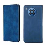 For Huawei nova 8i Skin Feel Magnetic Horizontal Flip Leather Phone Case(Blue)