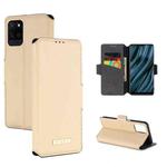For OPPO Realme V11 5G MUXMA MX115 Cross Texture Oil Edge Flip Leather Phone Case(Gold)