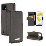 For OPPO Realme C21 MUXMA MX115 Cross Texture Oil Edge Flip Leather Phone Case(Grey)