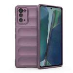 For Samsung Galaxy Note20 Magic Shield TPU + Flannel Phone Case(Purple)