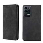 For ZTE Axon 30 Ultra 5G Skin Feel Magnetic Flip Leather Phone Case(Black)