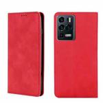 For ZTE Axon 30 Ultra 5G Skin Feel Magnetic Flip Leather Phone Case(Red)