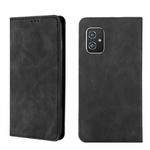 For Asus Zenfone 8 Skin Feel Magnetic Flip Leather Phone Case(Black)