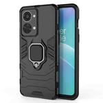 For OnePlus Nord 2T 5G Magnetic Ring Holder PC + TPU Phone Case(Black)