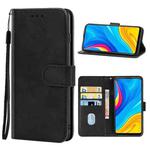 For Huawei Enjoy 10 Leather Phone Case(Black)