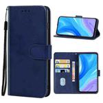 For Huawei Enjoy 10 Plus Leather Phone Case(Blue)