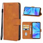 For Huawei nova 4e Leather Phone Case(Brown)