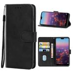 For Huawei P20 Leather Phone Case(Black)