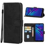 For Huawei Y6 2019 Leather Phone Case(Black)