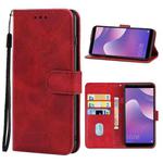 For Huawei Y7 2018 Leather Phone Case(Red)
