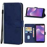 For Huawei Y7 2018 Leather Phone Case(Blue)