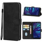 For Huawei Y7 Prime 2019 Leather Phone Case(Black)