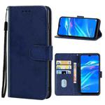 For Huawei Y7 Pro 2019 Leather Phone Case(Blue)