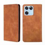 For OnePlus Ace Racing Skin Feel Magnetic Horizontal Flip Leather Phone Case(Light Brown)