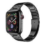 Small Waist Stainless Steel Watch Band For Apple Watch Series 9&8&7 41mm / SE 3&SE 2&6&SE&5&4 40mm / 3&2&1 38mm(Black)