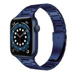Small Waist Stainless Steel Watch Band For Apple Watch Series 9&8&7 41mm / SE 3&SE 2&6&SE&5&4 40mm / 3&2&1 38mm(Dark Blue)