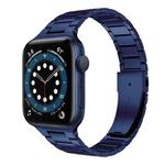 Small Waist Stainless Steel Watch Band For Apple Watch Series 8&7 45mm / SE 2&6&SE&5&4 44mm / 3&2&1 42mm(Dark Blue)