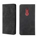 For Fujitsu Arrow Be4 Plus F-41B Skin Feel Magnetic Horizontal Flip Leather Phone Case(Black)