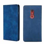 For Fujitsu Arrow Be4 Plus F-41B Skin Feel Magnetic Horizontal Flip Leather Phone Case(Blue)