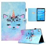 For Lenovo Tab M10 3rd Gen Colored Drawing Stitching Smart Leather Tablet Case(Wildebeest)