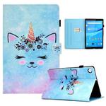 For Lenovo Tab M10 Plus 10.6 3rd Gen 2022 Colored Drawing Stitching Smart Leather Tablet Case(Wildebeest)