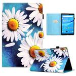 For Lenovo Tab M10 Plus 10.6 3rd Gen 2022 Colored Drawing Stitching Smart Leather Tablet Case(Sunflower)