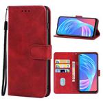 For OPPO A72 5G Leather Phone Case(Red)