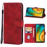 For OPPO Realme C3i Leather Phone Case(Red)