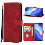 For OPPO Reno5 Pro 5G Leather Phone Case(Red)