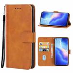 For OPPO Reno5 Pro 5G Leather Phone Case(Brown)