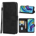 For OPPO Reno4 F Leather Phone Case(Black)