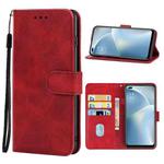 For OPPO Reno4 Lite Leather Phone Case(Red)