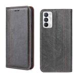 For OPPO Realme GT Master/Q3 Pro Carnival Grid Texture Magnetic Flip Leather Phone Case(Grey)