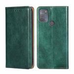 For Motorola Moto G50 Gloss Oil Solid Color Magnetic Leather Phone Case(Green)