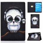 For Lenovo Tab M10 Plus 10.6 3rd Gen 2022 Colored Drawing Smart Leather Tablet Case(White Owl)