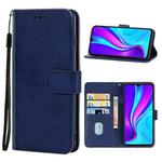 For Xiaomi Redmi 9 India Leather Phone Case(Blue)