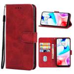 For Xiaomi Redmi 8 Leather Phone Case(Red)