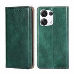 For OPPO Reno8 Pro Plus 5G Gloss Oil Solid Color Magnetic Leather Phone Case(Green)
