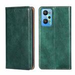 For OPPO Realme GT Neo2 5G Gloss Oil Solid Color Magnetic Leather Phone Case(Green)