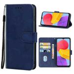 For Samsung Galaxy F13 Leather Phone Case(Blue)