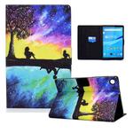 For Lenovo Tab M10 Plus 10.6 3rd Gen 2022 Colored Drawing Smart Leather Tablet Case(Starry Sky Reflection)